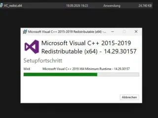 Bild 07b: Visual C++ Runtime installieren